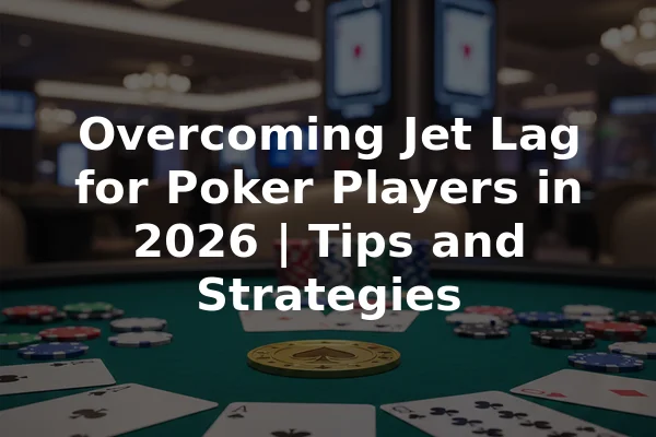 Overcoming Jet Lag for Poker Players in 2026 | Tips and Strategies