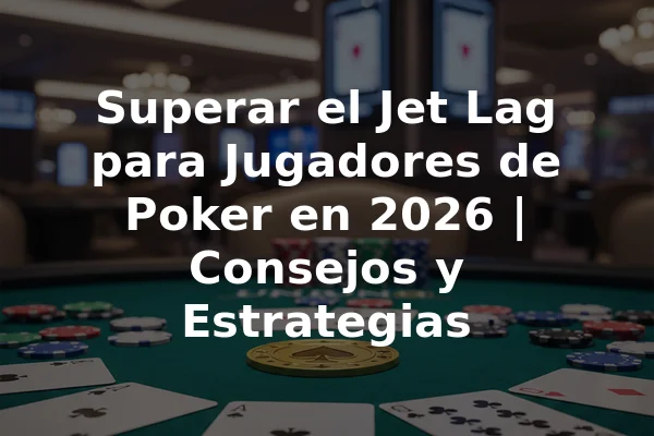 Superar el Jet Lag para Jugadores de Poker en 2026 | Consejos y Estrategias