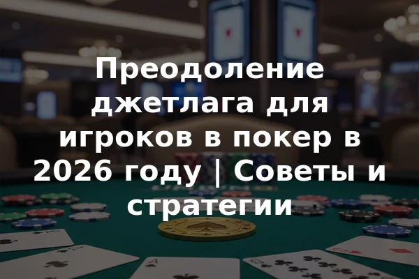 Преодоление джетлага для игроков в покер в 2026 году | Советы и стратегии