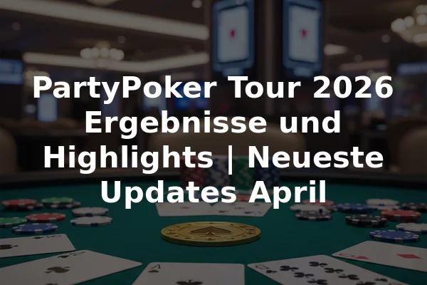 PartyPoker Tour 2026 Ergebnisse und Highlights | Neueste Updates April