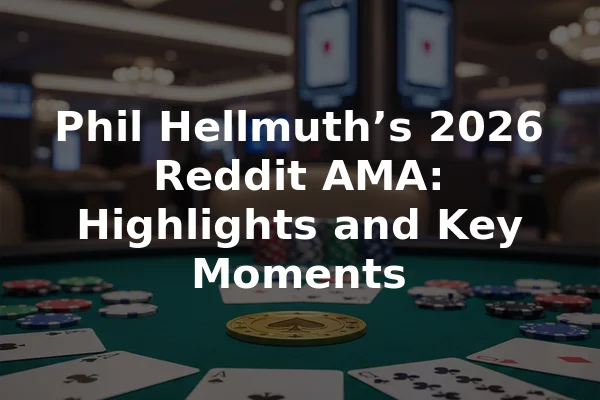 Phil Hellmuth’s 2026 Reddit AMA: Highlights and Key Moments
