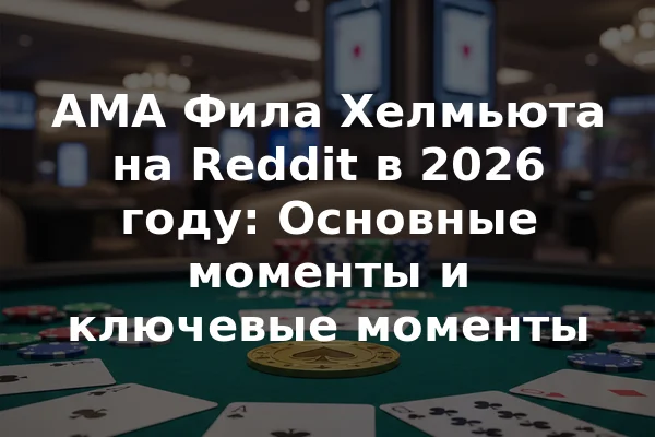 AMA Фила Хелмьюта на Reddit в 2026 году: Основные моменты и ключевые моменты