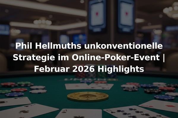 Phil Hellmuths unkonventionelle Strategie im Online-Poker-Event | Februar 2026 Highlights