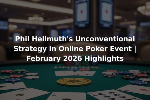 Phil Hellmuth's Unconventional Strategy in Online Poker Event | February 2026 Highlights