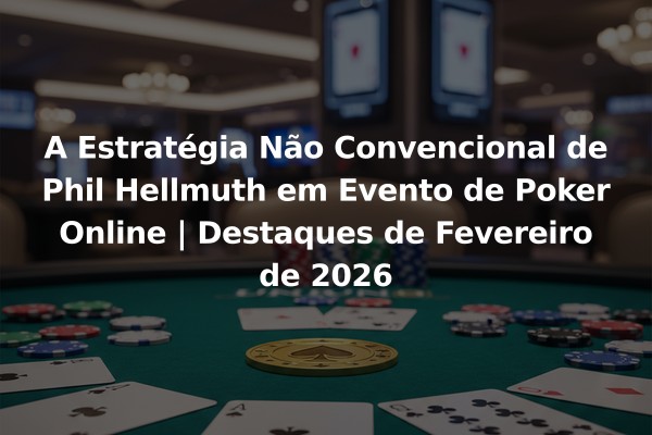 A Estratégia Não Convencional de Phil Hellmuth em Evento de Poker Online | Destaques de Fevereiro de 2026
