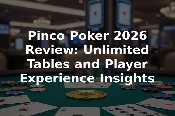 Pinco Poker 2026 Review: Unlimited Tables and Player Experience Insights