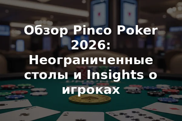 Обзор Pinco Poker 2026: Неограниченные столы и Insights о игроках