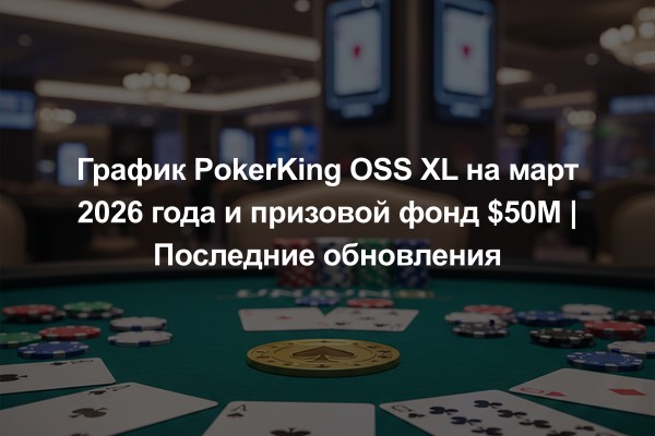 График PokerKing OSS XL на март 2026 года и призовой фонд $50M | Последние обновления