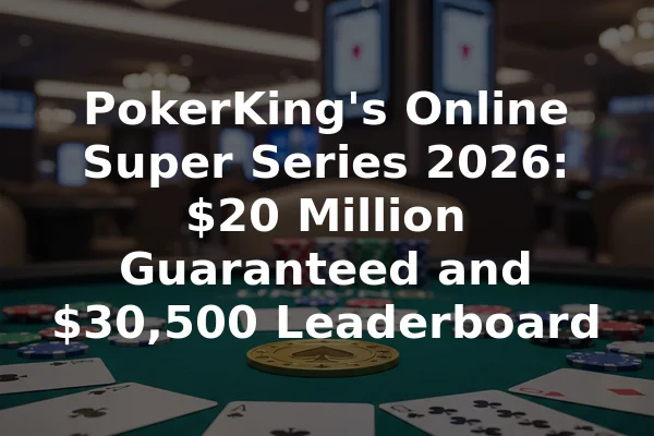 PokerKing's Online Super Series 2026: $20 Million Guaranteed and $30,500 Leaderboard