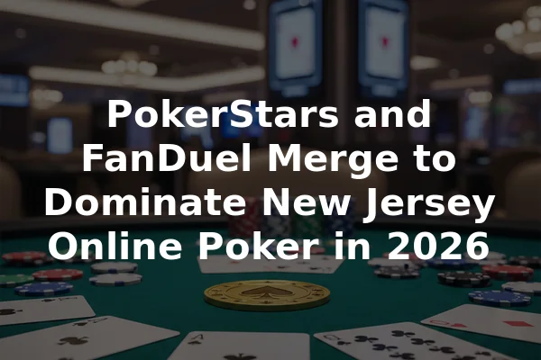PokerStars and FanDuel Merge to Dominate New Jersey Online Poker in 2026