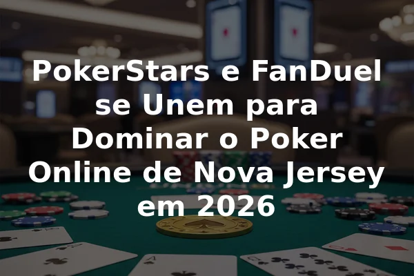 PokerStars e FanDuel se Unem para Dominar o Poker Online de Nova Jersey em 2026