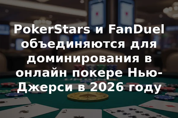 PokerStars и FanDuel объединяются для доминирования в онлайн покере Нью-Джерси в 2026 году