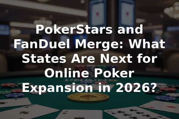 PokerStars and FanDuel Merge: What States Are Next for Online Poker Expansion in 2026?