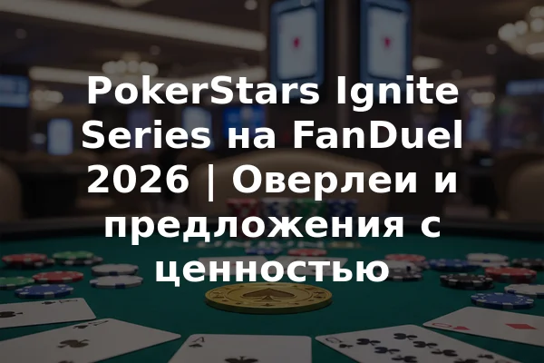 PokerStars Ignite Series на FanDuel 2026 | Оверлеи и предложения с ценностью