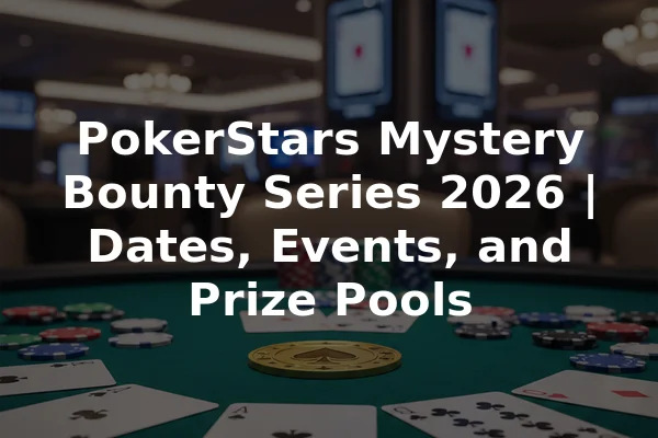 PokerStars Mystery Bounty Series 2026 | Dates, Events, and Prize Pools
