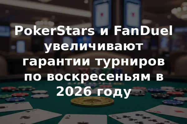 PokerStars и FanDuel увеличивают гарантии турниров по воскресеньям в 2026 году