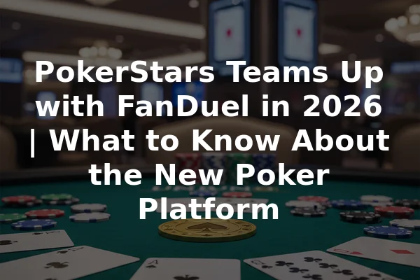 PokerStars Teams Up with FanDuel in 2026 | What to Know About the New Poker Platform