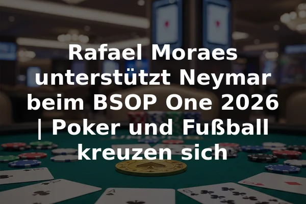 Rafael Moraes unterstützt Neymar beim BSOP One 2026 | Poker und Fußball kreuzen sich