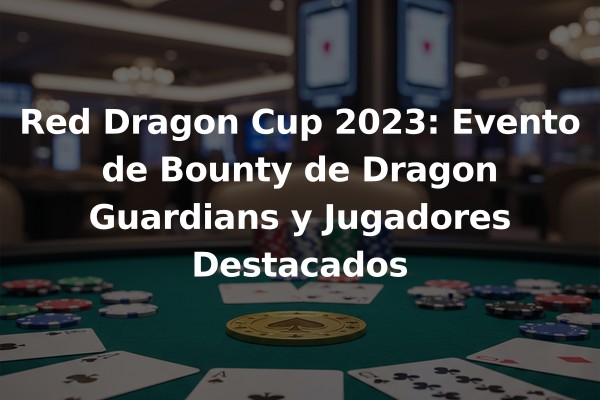 Red Dragon Cup 2023: Evento de Bounty de Dragon Guardians y Jugadores Destacados