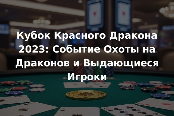 Кубок Красного Дракона 2023: Событие Охоты на Драконов и Выдающиеся Игроки