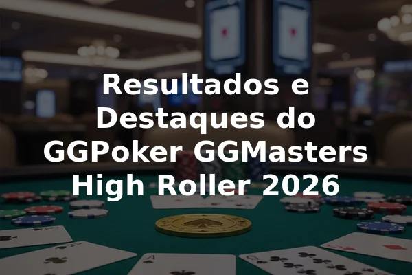 Resultados e Destaques do GGPoker GGMasters High Roller 2026