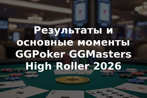 Результаты и основные моменты GGPoker GGMasters High Roller 2026