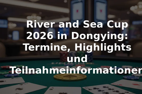 River and Sea Cup 2026 in Dongying: Termine, Highlights und Teilnahmeinformationen