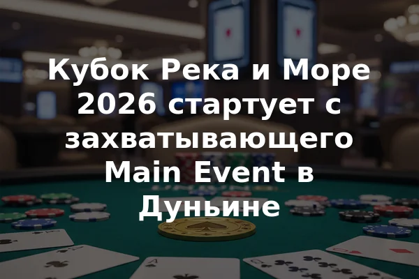 Кубок Река и Море 2026 стартует с захватывающего Main Event в Дуньине