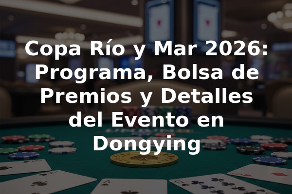 Copa Río y Mar 2026: Programa, Bolsa de Premios y Detalles del Evento en Dongying