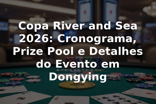 Copa River and Sea 2026: Cronograma, Prize Pool e Detalhes do Evento em Dongying