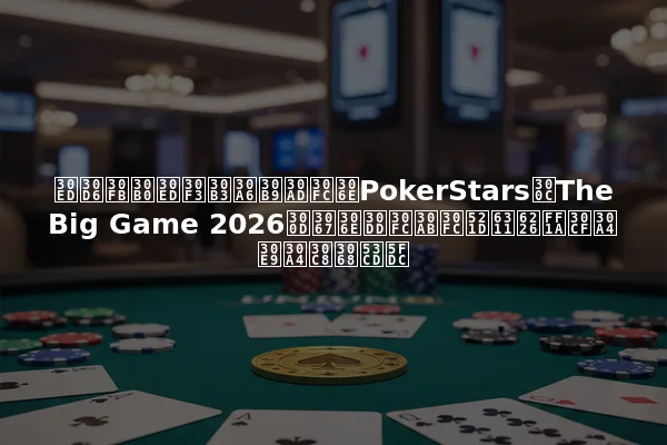 ロブ・グロンコウスキーのPokerStars「The Big Game 2026」でのポーカー初挑戦：ハイライトと反応