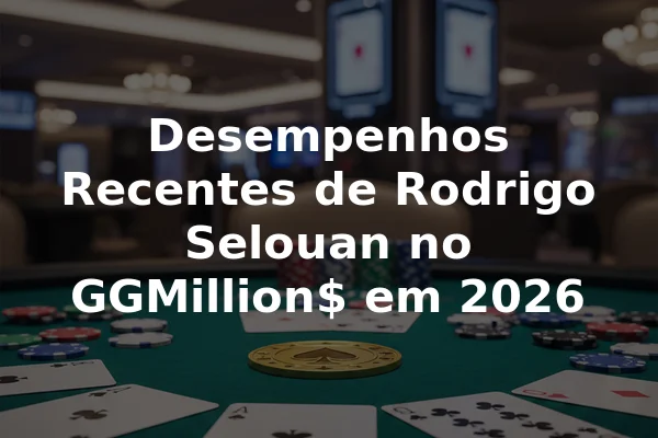 Desempenhos Recentes de Rodrigo Selouan no GGMillion$ em 2026