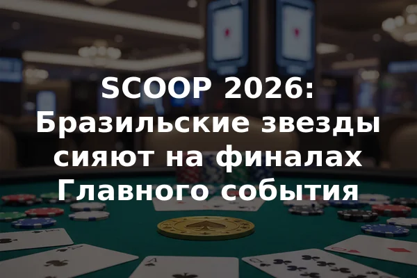 SCOOP 2026: Бразильские звезды сияют на финалах Главного события