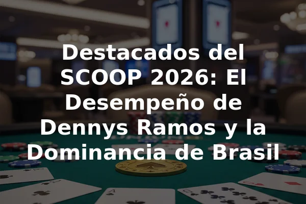 Destacados del SCOOP 2026: El Desempeño de Dennys Ramos y la Dominancia de Brasil