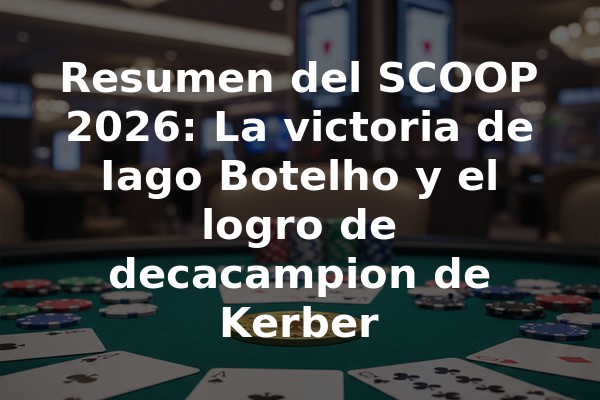 Resumen del SCOOP 2026: La victoria de Iago Botelho y el logro de decacampion de Kerber