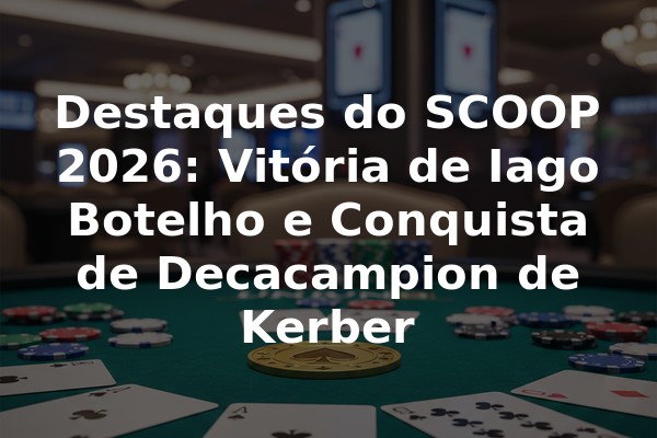 Destaques do SCOOP 2026: Vitória de Iago Botelho e Conquista de Decacampion de Kerber