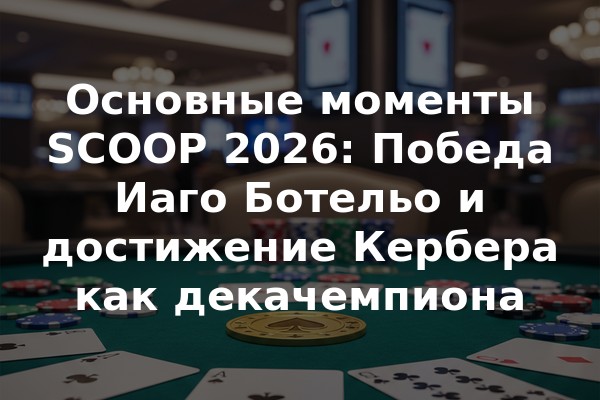 Основные моменты SCOOP 2026: Победа Иаго Ботельо и достижение Кербера как декачемпиона