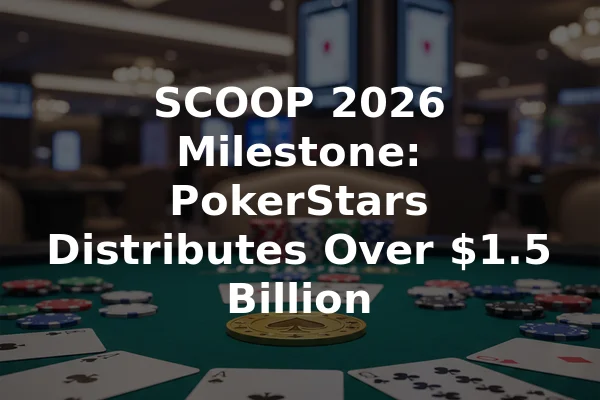 SCOOP 2026 Milestone: PokerStars Distributes Over $1.5 Billion