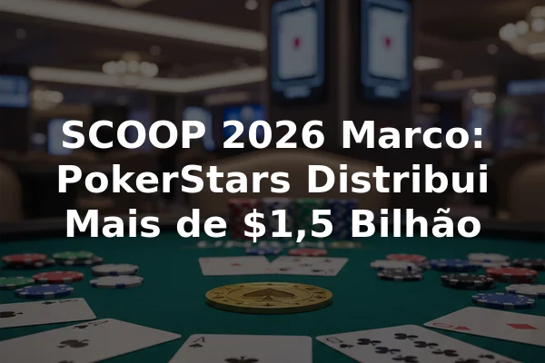 SCOOP 2026 Marco: PokerStars Distribui Mais de $1,5 Bilhão