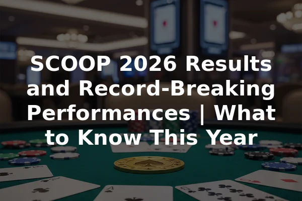SCOOP 2026 Results and Record-Breaking Performances | What to Know This Year