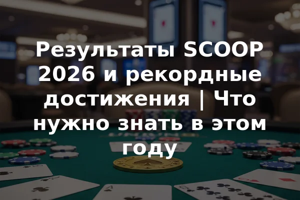 Результаты SCOOP 2026 и рекордные достижения | Что нужно знать в этом году
