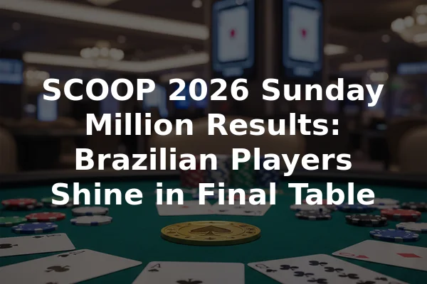 SCOOP 2026 Sunday Million Results: Brazilian Players Shine in Final Table