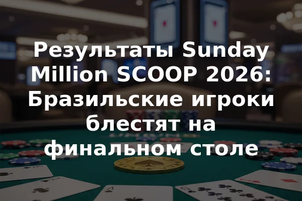 Результаты Sunday Million SCOOP 2026: Бразильские игроки блестят на финальном столе