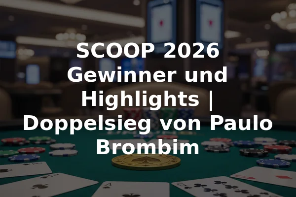 SCOOP 2026 Gewinner und Highlights | Doppelsieg von Paulo Brombim