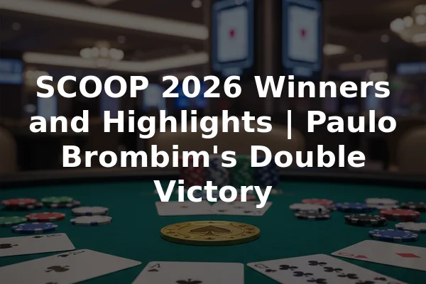 SCOOP 2026 Winners and Highlights | Paulo Brombim's Double Victory