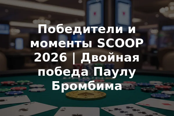 Победители и моменты SCOOP 2026 | Двойная победа Паулу Бромбима