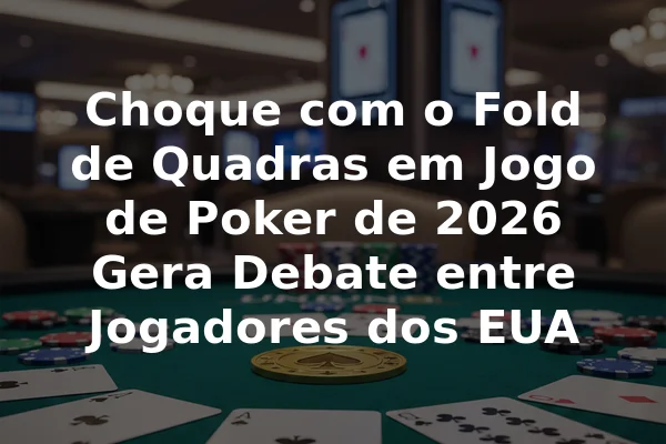Choque com o Fold de Quadras em Jogo de Poker de 2026 Gera Debate entre Jogadores dos EUA
