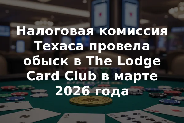 Налоговая комиссия Техаса провела обыск в The Lodge Card Club в марте 2026 года