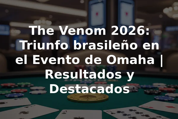 The Venom 2026: Triunfo brasileño en el Evento de Omaha | Resultados y Destacados