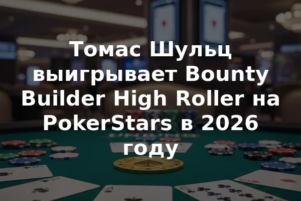 Томас Шульц выигрывает Bounty Builder High Roller на PokerStars в 2026 году